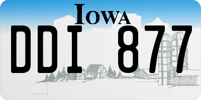 IA license plate DDI877