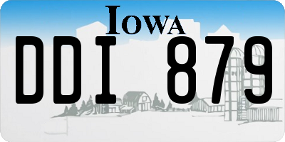 IA license plate DDI879