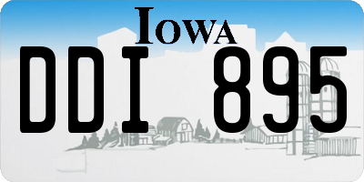 IA license plate DDI895