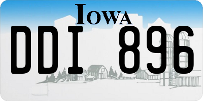 IA license plate DDI896