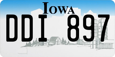 IA license plate DDI897