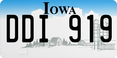 IA license plate DDI919