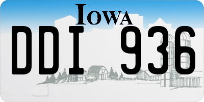 IA license plate DDI936