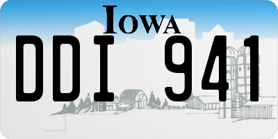 IA license plate DDI941