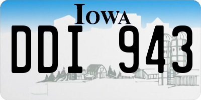 IA license plate DDI943
