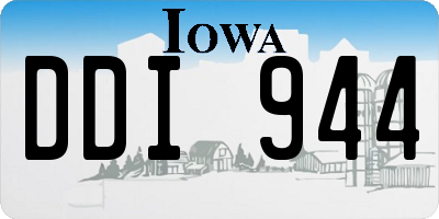 IA license plate DDI944