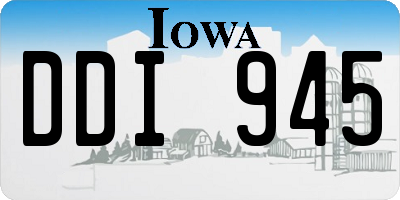 IA license plate DDI945