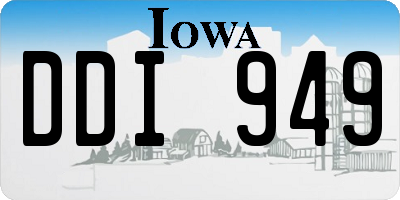 IA license plate DDI949