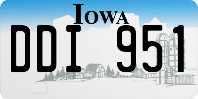 IA license plate DDI951