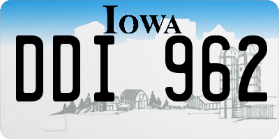 IA license plate DDI962