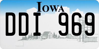IA license plate DDI969