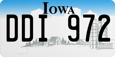 IA license plate DDI972