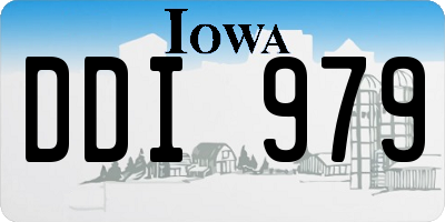 IA license plate DDI979