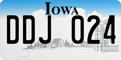 IA license plate DDJ024