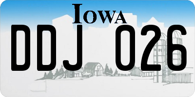 IA license plate DDJ026