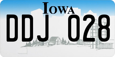 IA license plate DDJ028