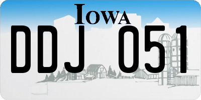 IA license plate DDJ051