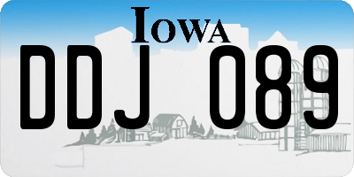 IA license plate DDJ089