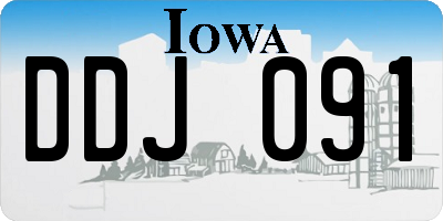 IA license plate DDJ091
