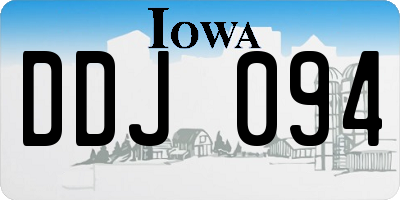 IA license plate DDJ094