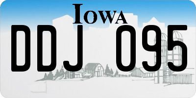 IA license plate DDJ095
