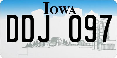IA license plate DDJ097