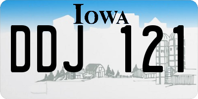 IA license plate DDJ121
