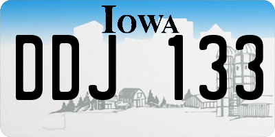 IA license plate DDJ133