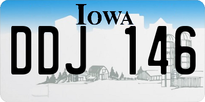 IA license plate DDJ146