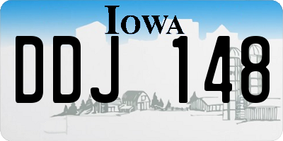 IA license plate DDJ148