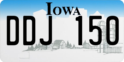 IA license plate DDJ150
