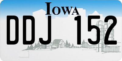 IA license plate DDJ152