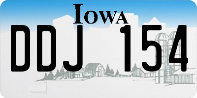 IA license plate DDJ154