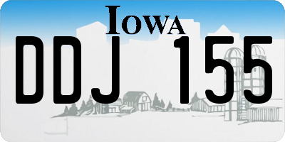 IA license plate DDJ155