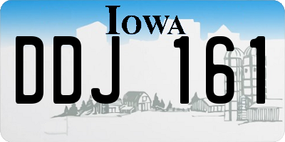 IA license plate DDJ161