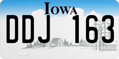 IA license plate DDJ163