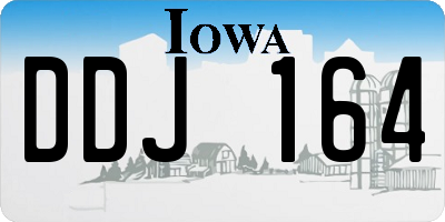IA license plate DDJ164