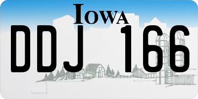 IA license plate DDJ166