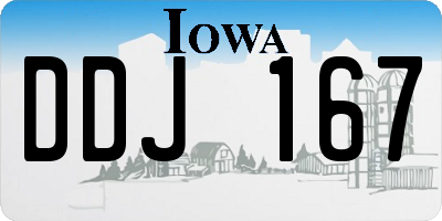 IA license plate DDJ167