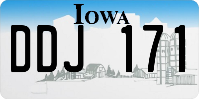 IA license plate DDJ171