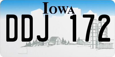 IA license plate DDJ172
