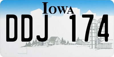 IA license plate DDJ174