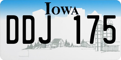 IA license plate DDJ175
