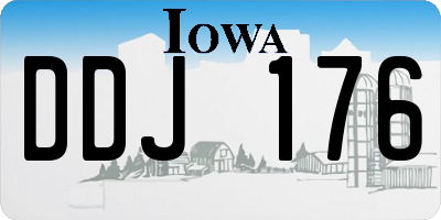 IA license plate DDJ176