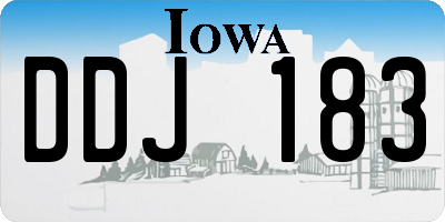 IA license plate DDJ183