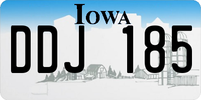 IA license plate DDJ185