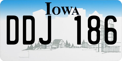 IA license plate DDJ186