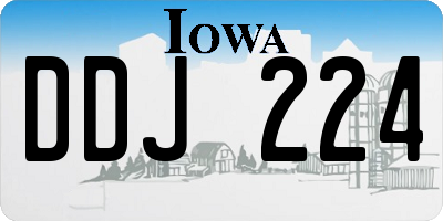 IA license plate DDJ224