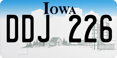 IA license plate DDJ226