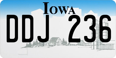 IA license plate DDJ236
